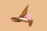 Witch, wizard hats set + patterns, an Object Illustration by PaperTrident (Thumbnail 16 of 20)
