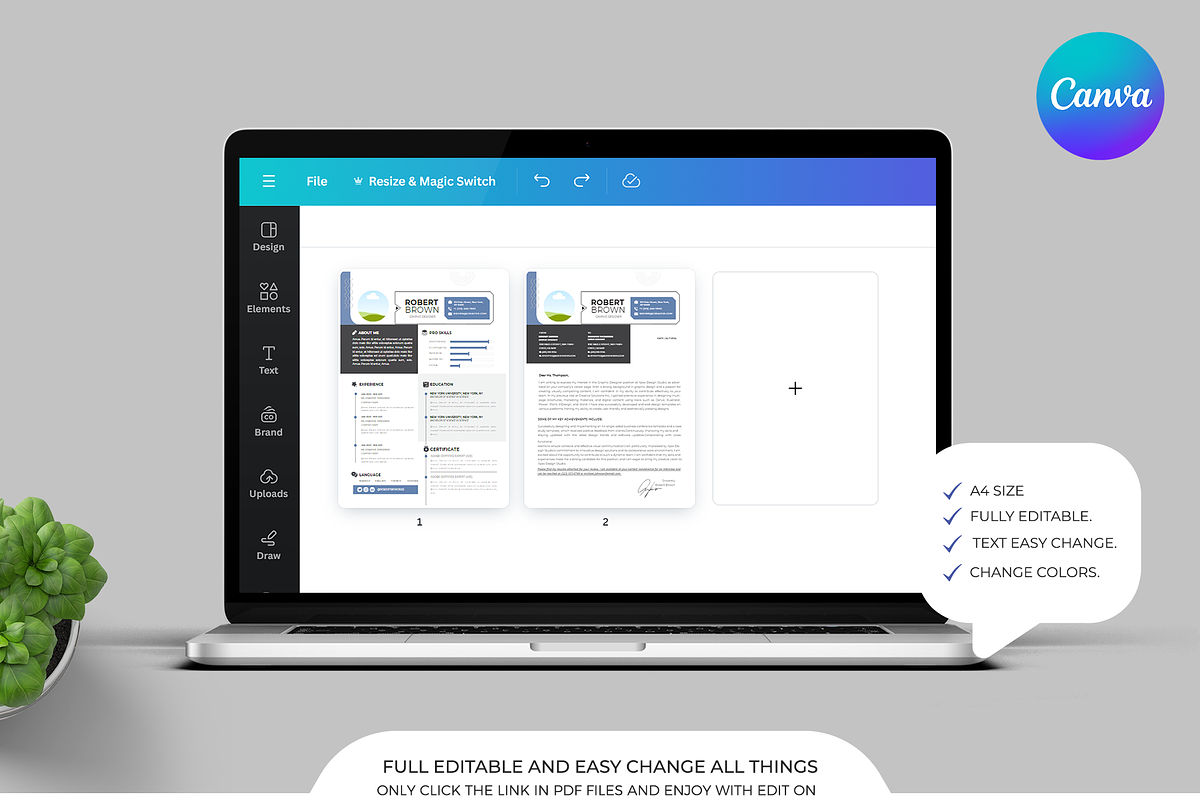 CV / Resume | Canva | Word | PS | Ai, a Resume Template by Template Zone (Photo 6 of 7)