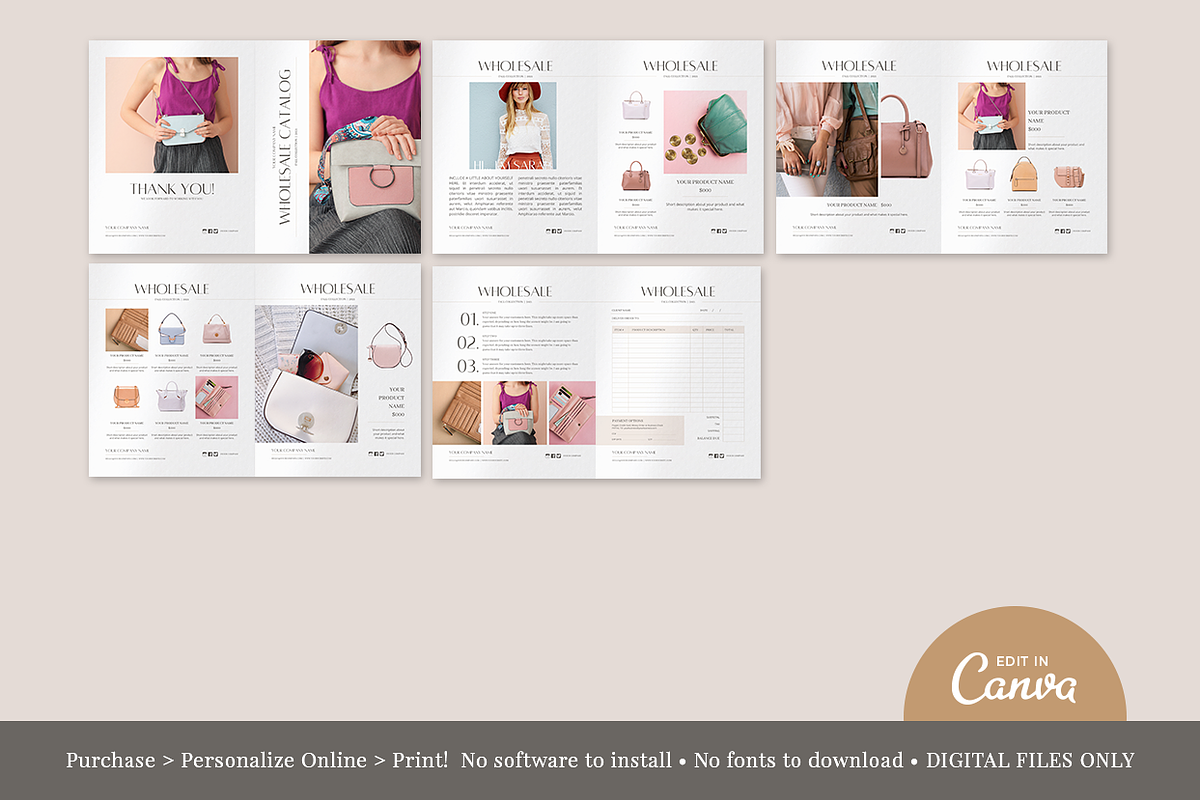 Wholesale Catalog Template CANVA, a Magazine Template by Digiluxe (Photo 4 of 5)