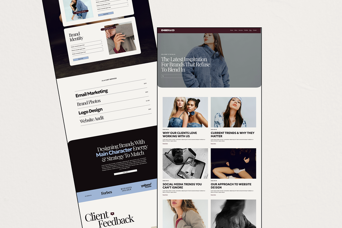 Squarespace Website Template Bold, a Squarespace Template by Breah Designs (Photo 6 of 10)