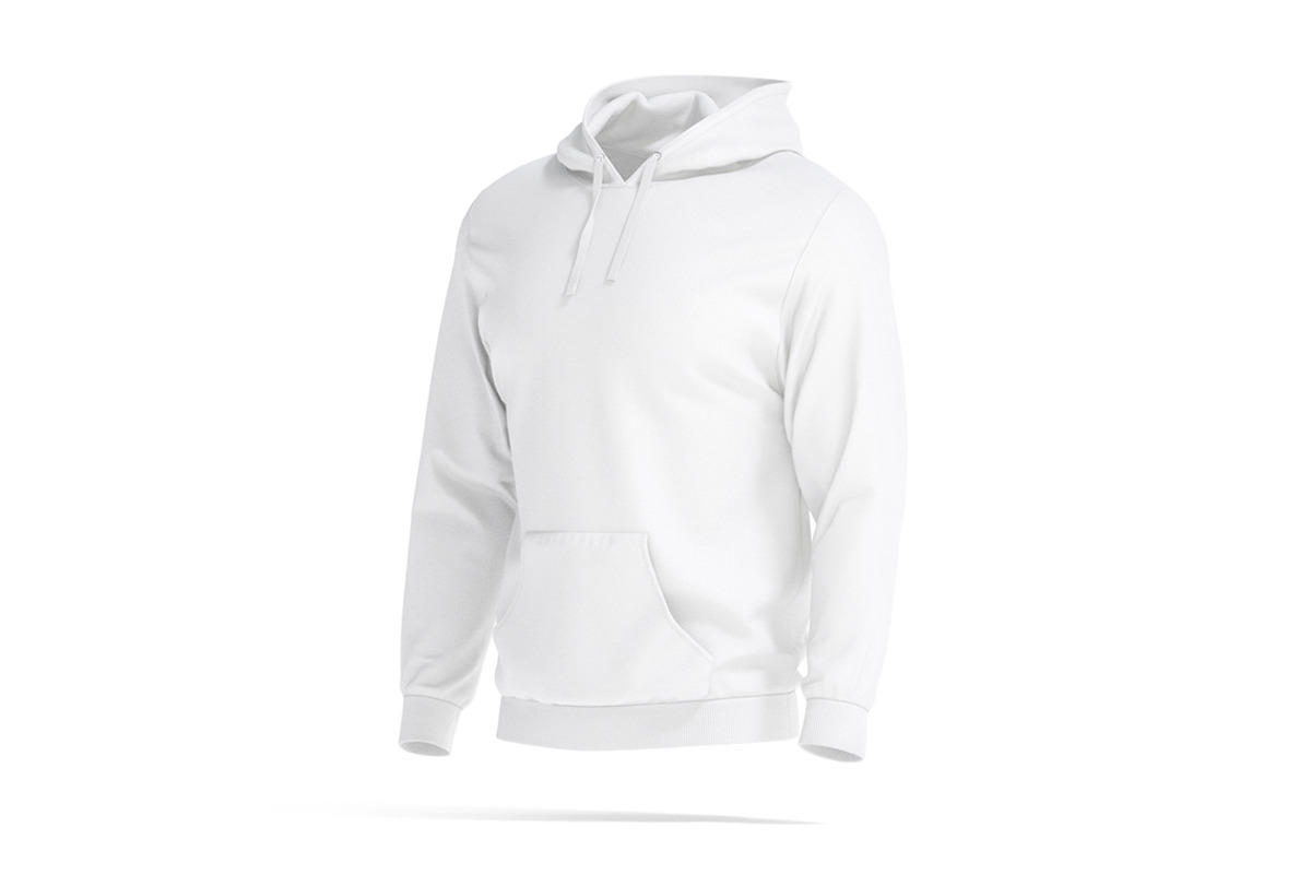 White Sports Hoodie 3D Model, an Object 3D Model by rebrandy (Photo 3 of 9)