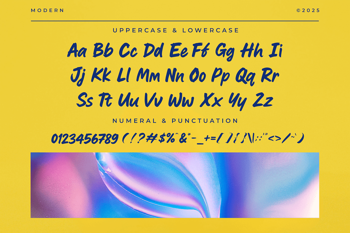 Graph – Modern Brush Typeface, a Script Font by overlaytemplates (Photo 4 of 5)