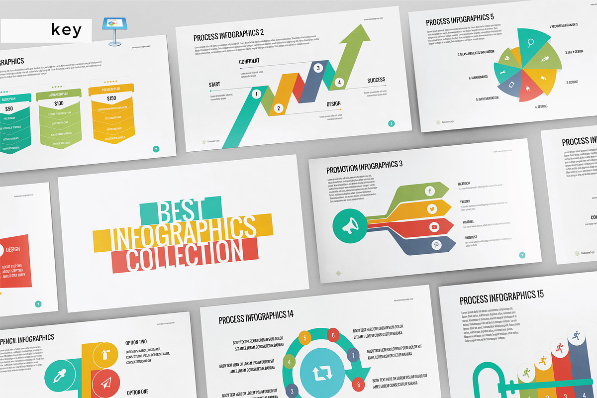 INFOGRAPHICS - Keynote Template, a Presentation Template by Shafura