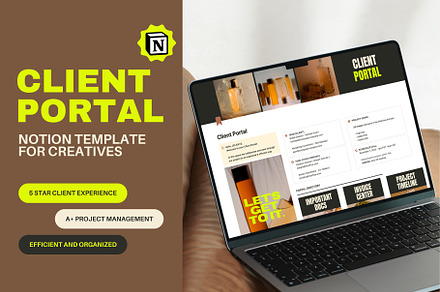 Client Portal Notion Template, a Templates & Theme by Knotably Creative House