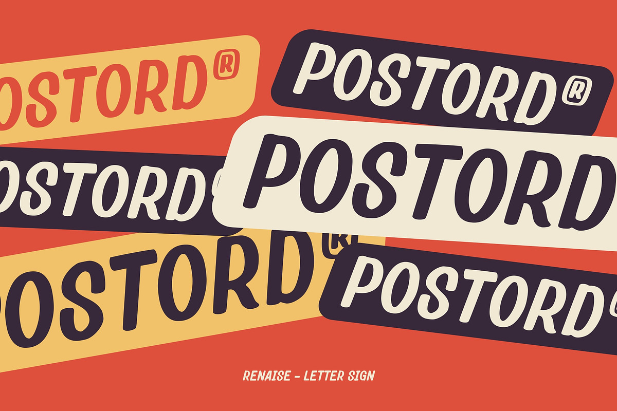Renaise - Letter Sign Typeface, a Sans Serif Font by Garisman Std (Photo 8 of 9)
