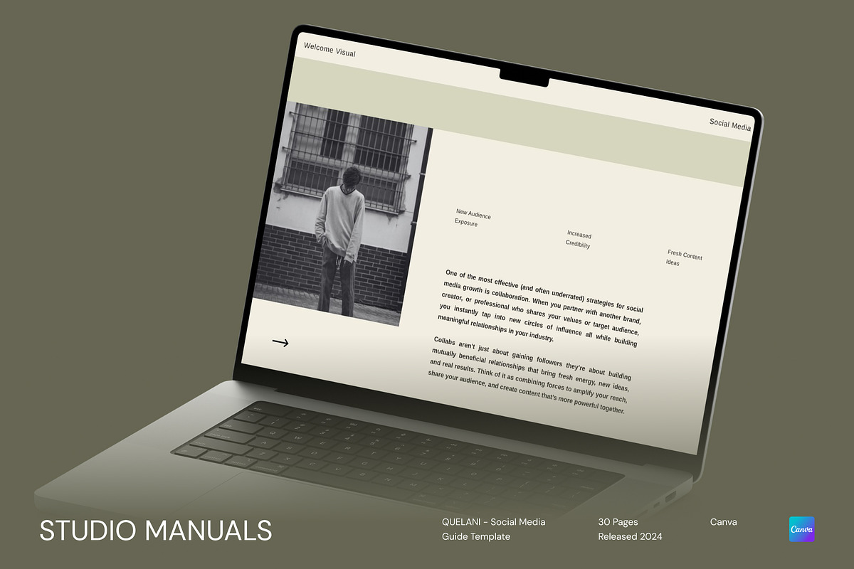 QUELANI - Social Media Guide, a Social Media Template by Studio Manuals (Photo 5 of 8)