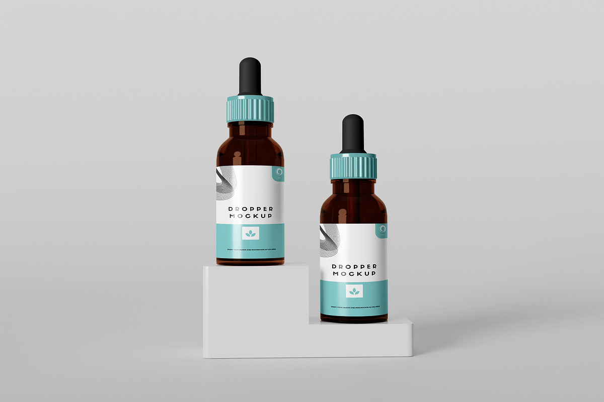Dropper Bottle and box mockup, a Mockup by Graphic_world89 (Photo 7 of 12)