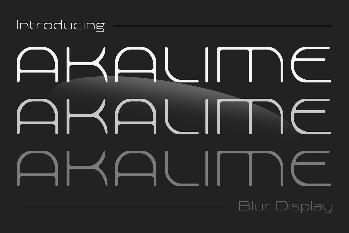 Akalime Blur, a Sans Serif Font by Craft Supply Co. (Photo 1 of 8)