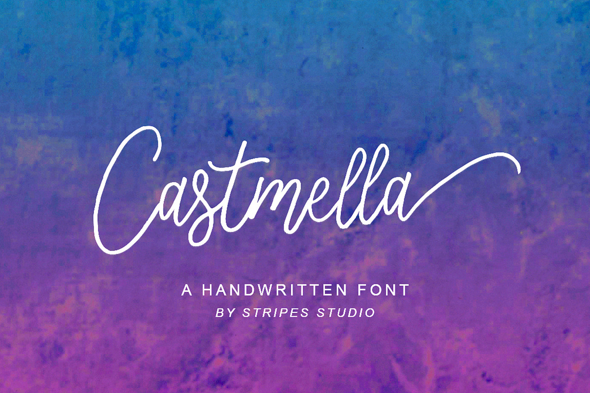 Castmella, a Script Font by Stripes Studio (Photo 1 of 7)