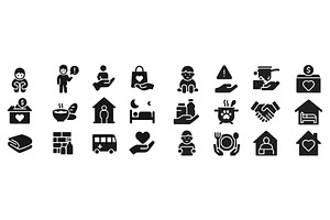 Icons representing community support, a Food Illustration by ZinetroN