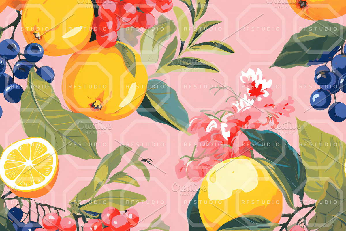 FRUITOPIA WONDER Seamless Bundle, an Illustration by RefinedFantasyStudio (Photo 2 of 9)