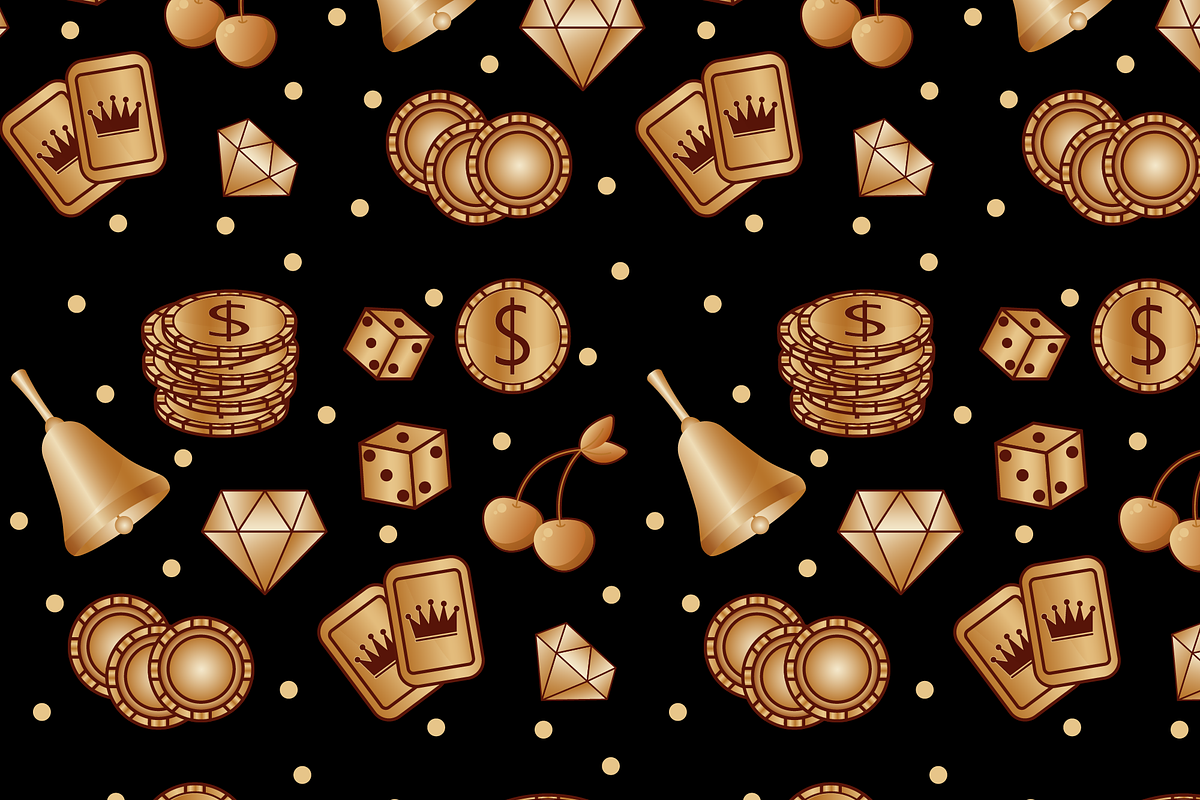 Casino and Gambling Seamless Pattern, a Texture Illustration by JYa_Design (Photo 1 of 3)