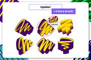 Outline TUBE Brush set, a Brush Add-On by Magnatype (Thumbnail 4 of 6)