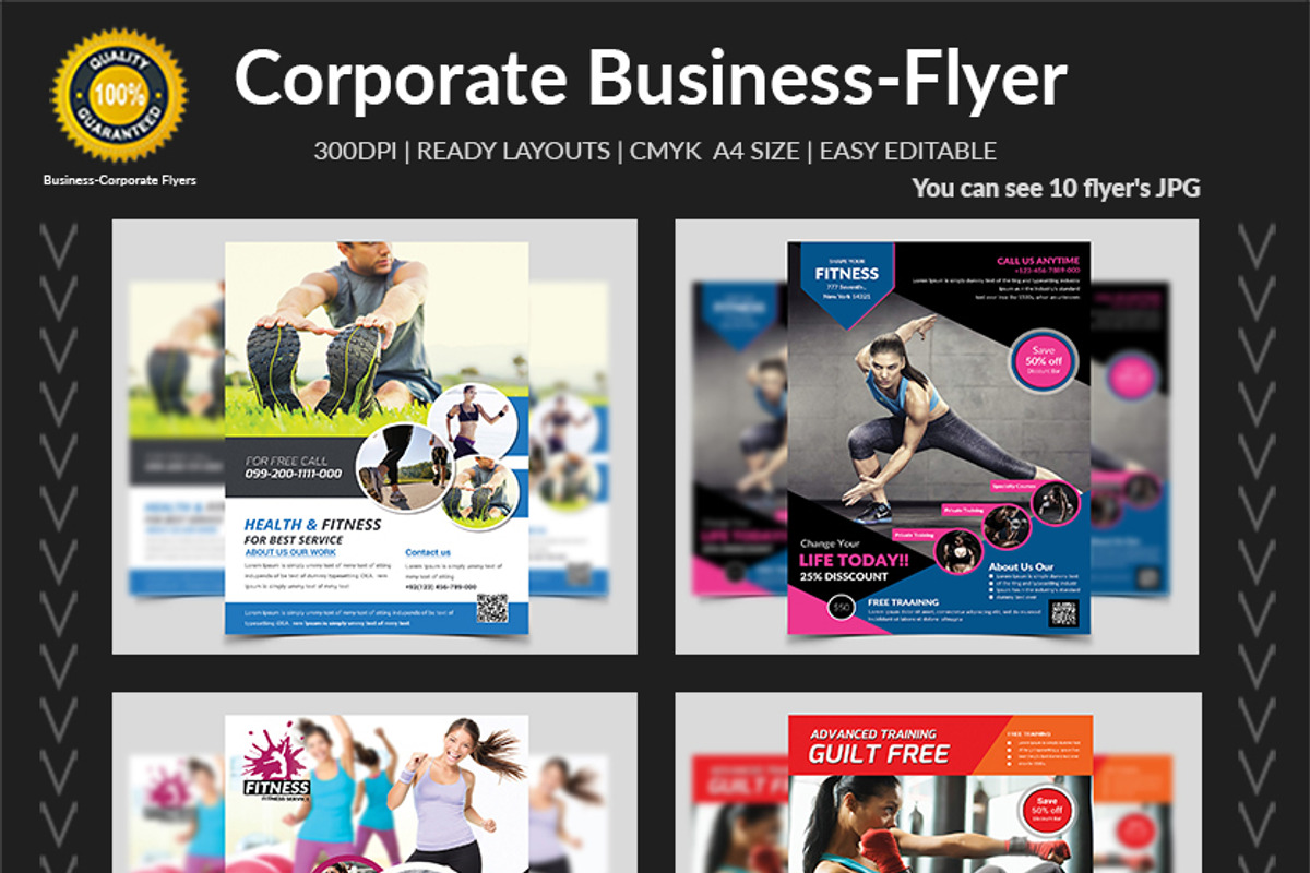 New-150 Multipurpose Flyers Bundle, a Flyer Template by AfzaalGraphics (Photo 4 of 35)