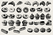 280 Vintage Bakery Illustrations, a Food Illustration by Nocturnal Wolf (Thumbnail 9 of 15)