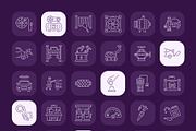 Automotive Industry Icon Set, an Outline Icon by Prosymbols (Thumbnail 7 of 7)