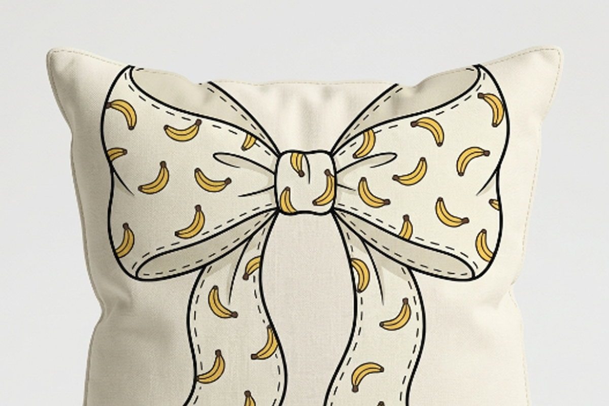 Banana Pattern Coquette Bow PNG, a Shirt Mockup by Vector Stall (Photo 14 of 16)