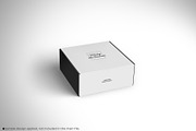 Front Tuck Square Mailing Box Mockup, a Packaging Mockup by Sheikhadesign (Thumbnail 9 of 10)