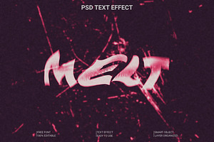 Melt Text Effect PSD, a Layer Style Add-On by Imamul001