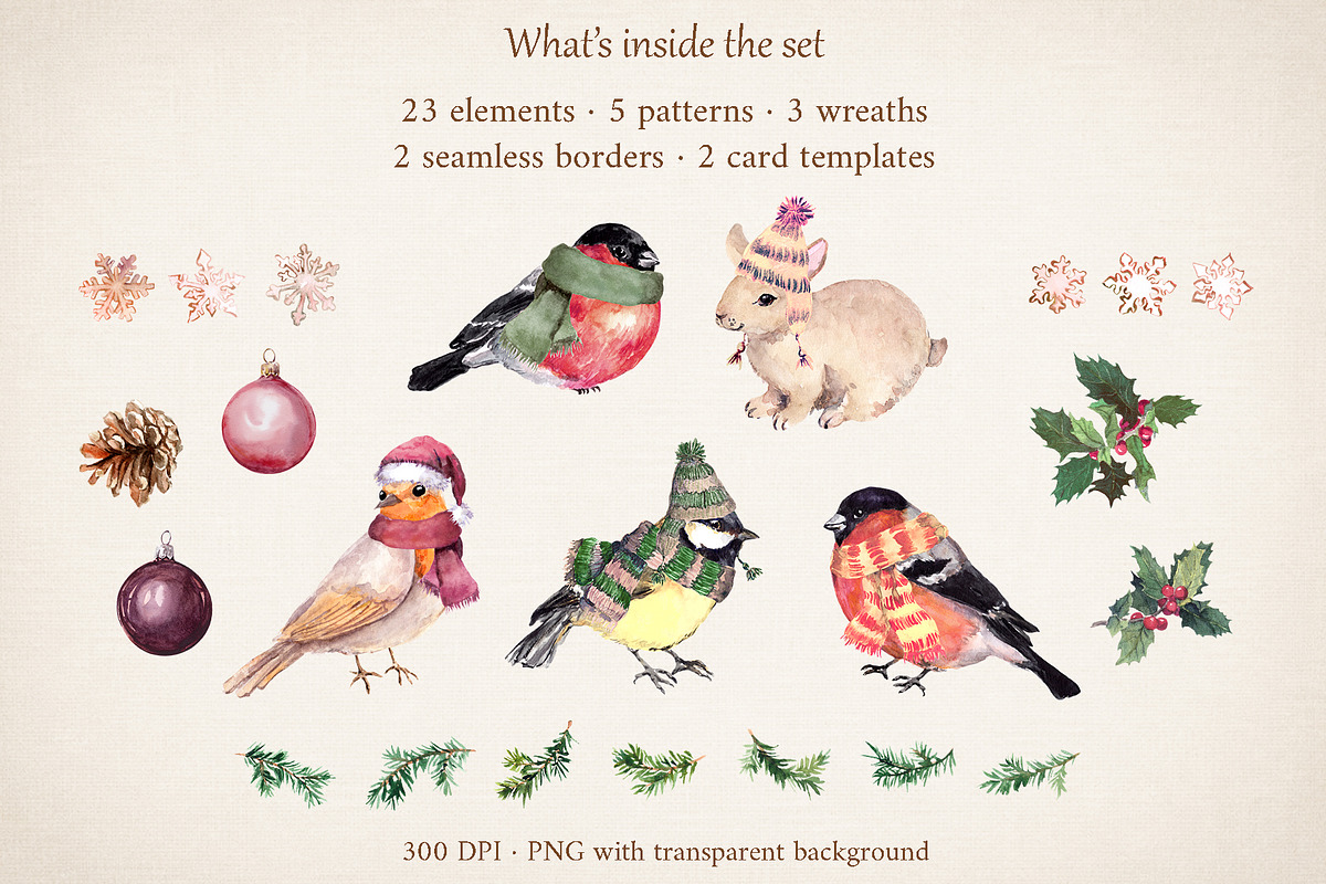 Watercolor forest, animals clipart, an Animal Illustration by Where summer is (Photo 2 of 9)