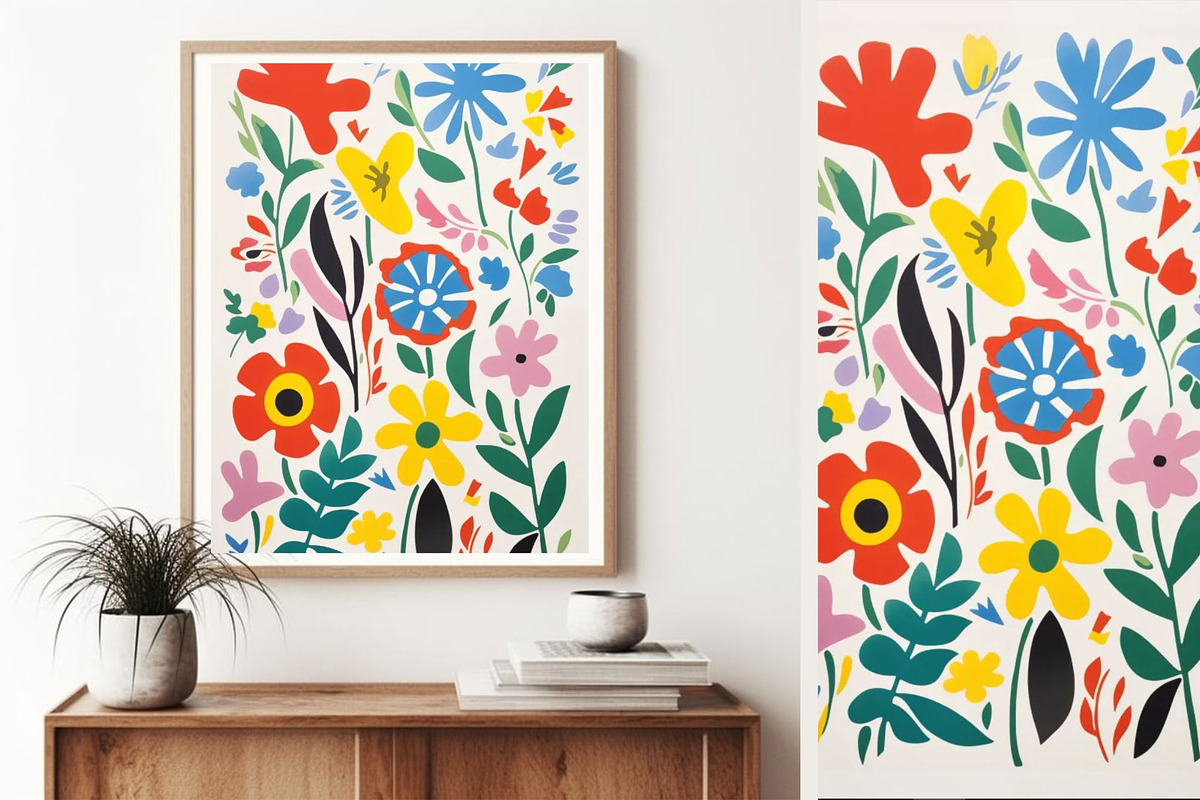 8 Matisse flower wall art print, a Decorative Illustration by ARTOZEN DIGITAL (Photo 3 of 12)
