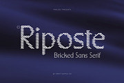 CS Riposte Bricks, a Sans Serif Font by Craft Supply Co. (Thumbnail 1 of 8)