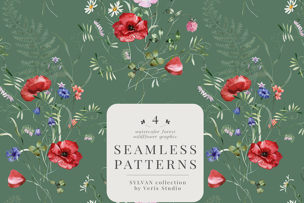 Wildflower Forest Floral Flower Set, a Decorative Illustration by Veris Studio (Photo 10 of 19)