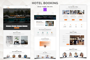 Hotel Booking Divi Child Theme