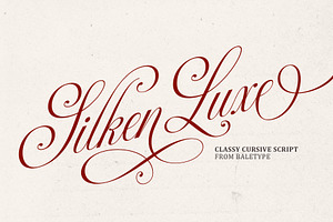 Silken Luxe - Classy Cursive Script