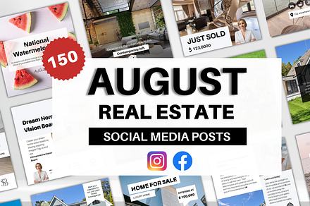 Real Estate August Social Media Post