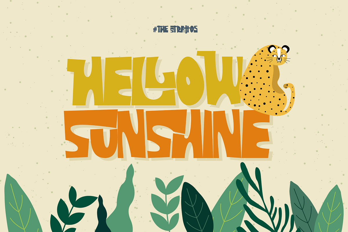 The Strattos - A Playful Font, a Font by madeDeduk (Photo 2 of 14)