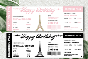 Happy Birthday Boarding Pass