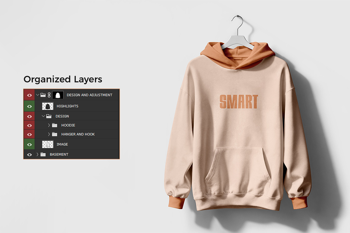 Realistic Hoodie Mockup, a Hoody Mockup by RamStudio2 (Photo 5 of 9)