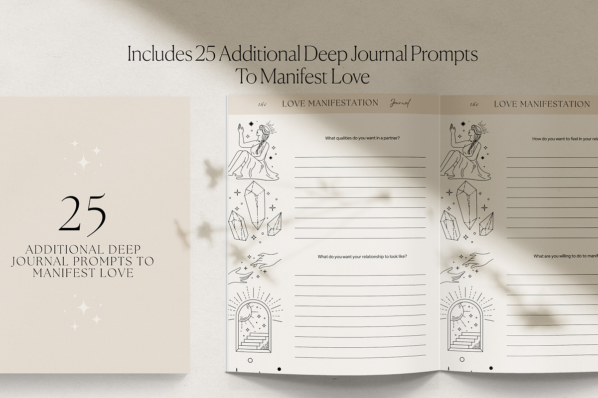 Love Manifestation Journal Canva, a Presentation Template by HelloKarla (Photo 4 of 7)