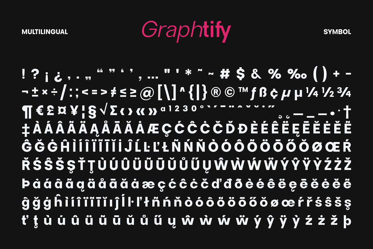 Graphtify - Sans Serif Family Font, a Sans Serif Font by Eotype Studio (Photo 9 of 9)