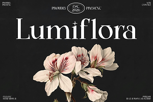 Lumiflora — Elegant Display Serif