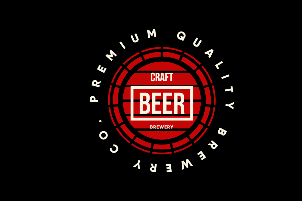 Craft beer brewery vector logo, a Food Illustration by provector (Photo 2 of 3)