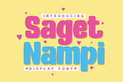 Saget Nampi - Display Font, a Font by GFRcreative (Thumbnail 1 of 6)