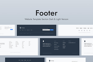 Web Footer Template