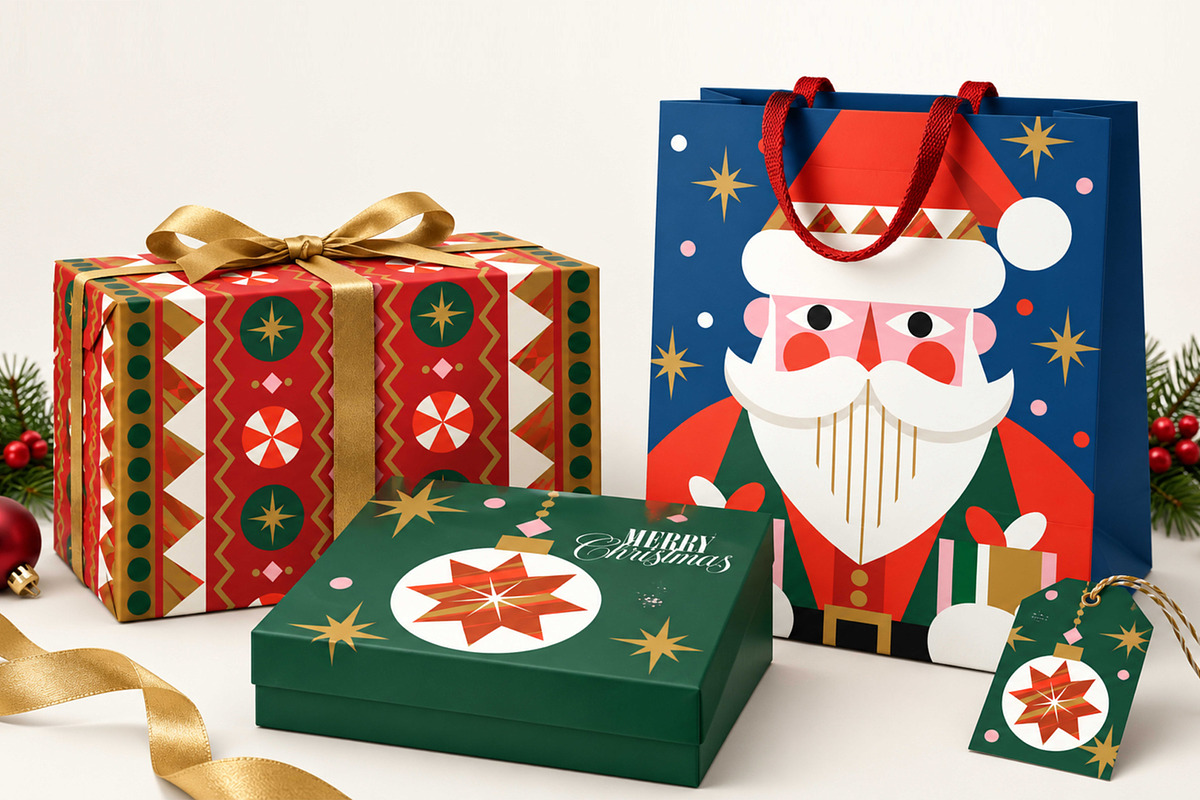 Christmas vector greeting cards, a Wallpaper Graphic by Ardea-studio (Photo 6 of 7)