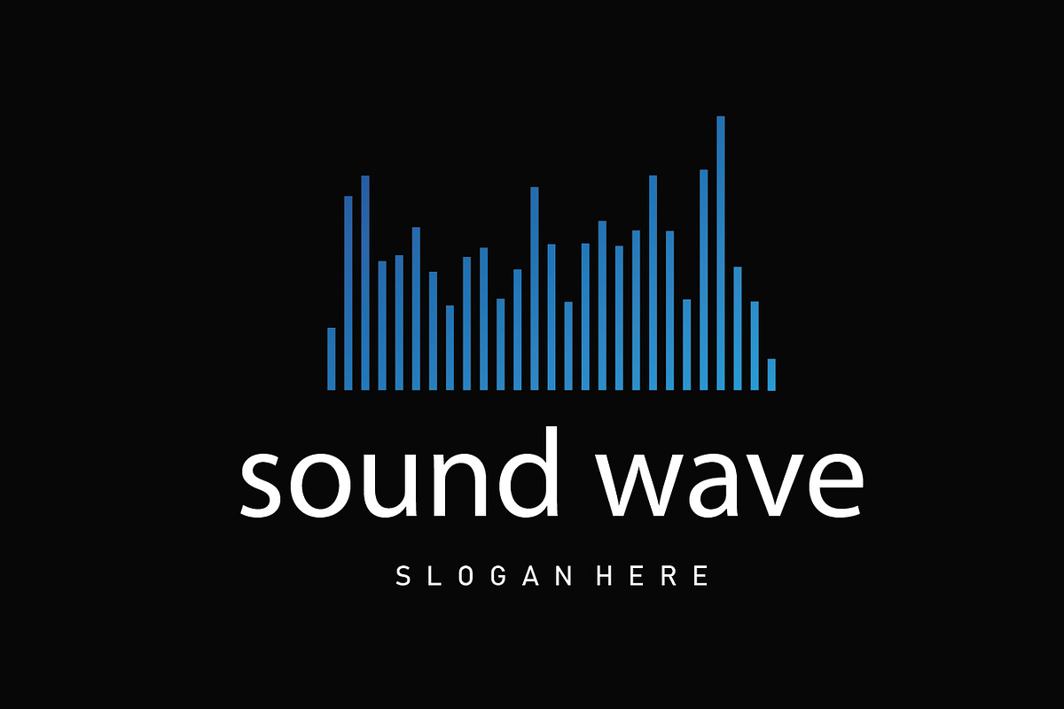 audio music logo sound wave design, a Branding & Logo Template by Maylianaw28 (Photo 2 of 2)