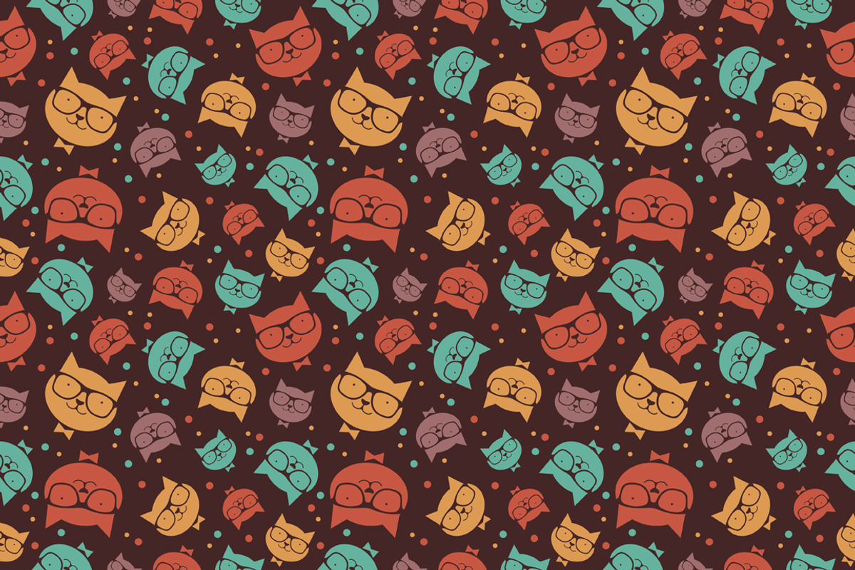 Cats pattern, a Pattern Graphic by Goodbye, Sailor (Photo 3 of 5)