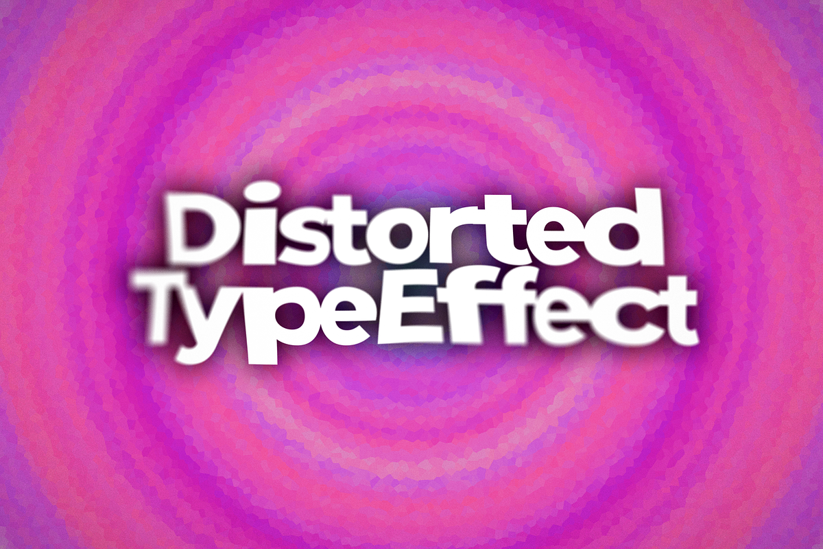 Distorted Text Effect Template, a Layer Style Add-On by Mint Pixels (Photo 1 of 8)