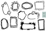INKED FRAMES freehand doodle vector, an Object Graphic by Lena Nikolaeva (Thumbnail 10 of 12)