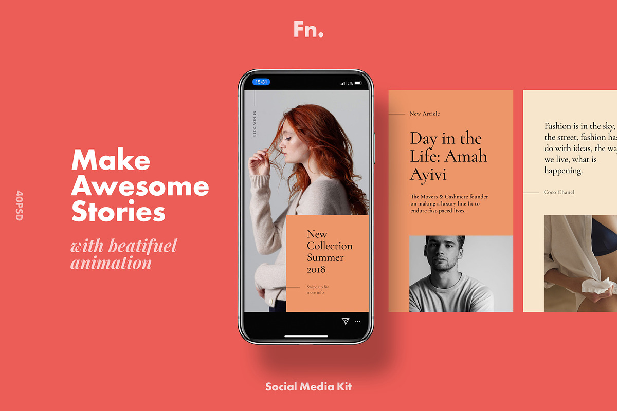 FN - Social Media Kit for Instagram, a Social Media Template by Simple and Nice (Photo 4 of 12)