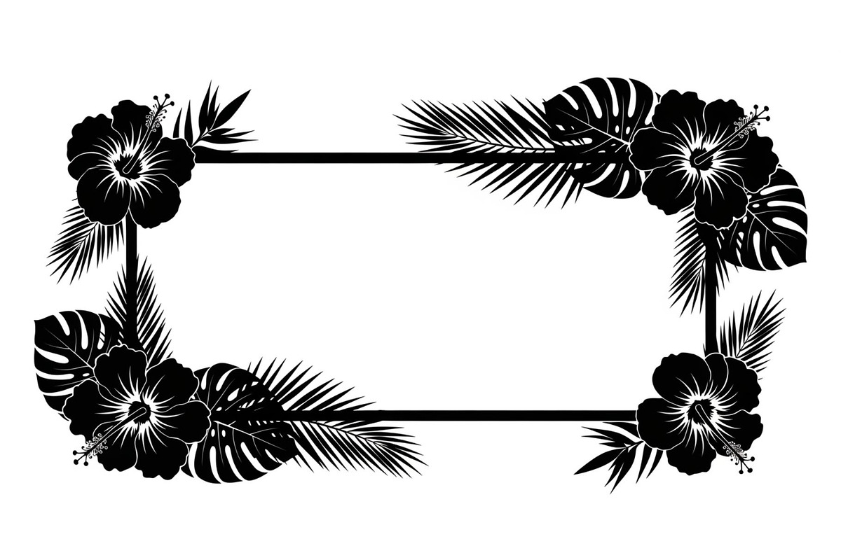 Floral Rectangle Frame SVG Bundle, an Illustration by jahid234 (Photo 27 of 31)