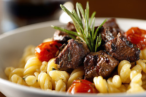 Delicious pasta dish with beef, a Food & Drink Photo by MistyDay