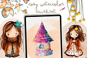 87 COZY PROCREATE WATERCOLOR BRUSHES, a Brush Add-On by Warm Cozy Cottage (Thumbnail 7 of 13)
