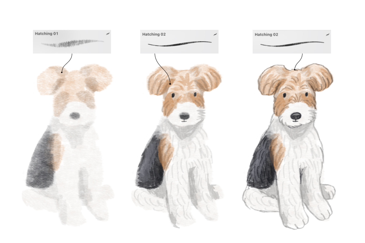 TEXTURED BRUSHES FOR PROCREATE, a Brushes & More by ARTMIRU (Photo 4 of 8)