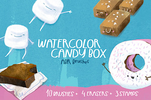 Watercolor Candy Box ABR Brushes
